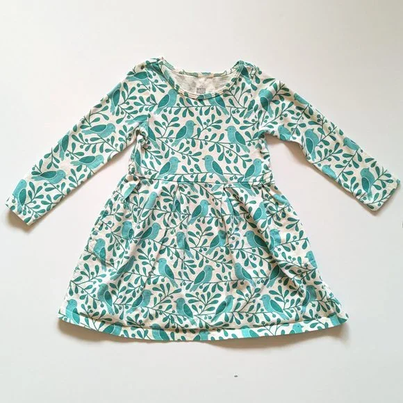 Winter Water Factory | Dresses | Winter Water Factory Bird Print Dress 4t  Guc | Poshmark